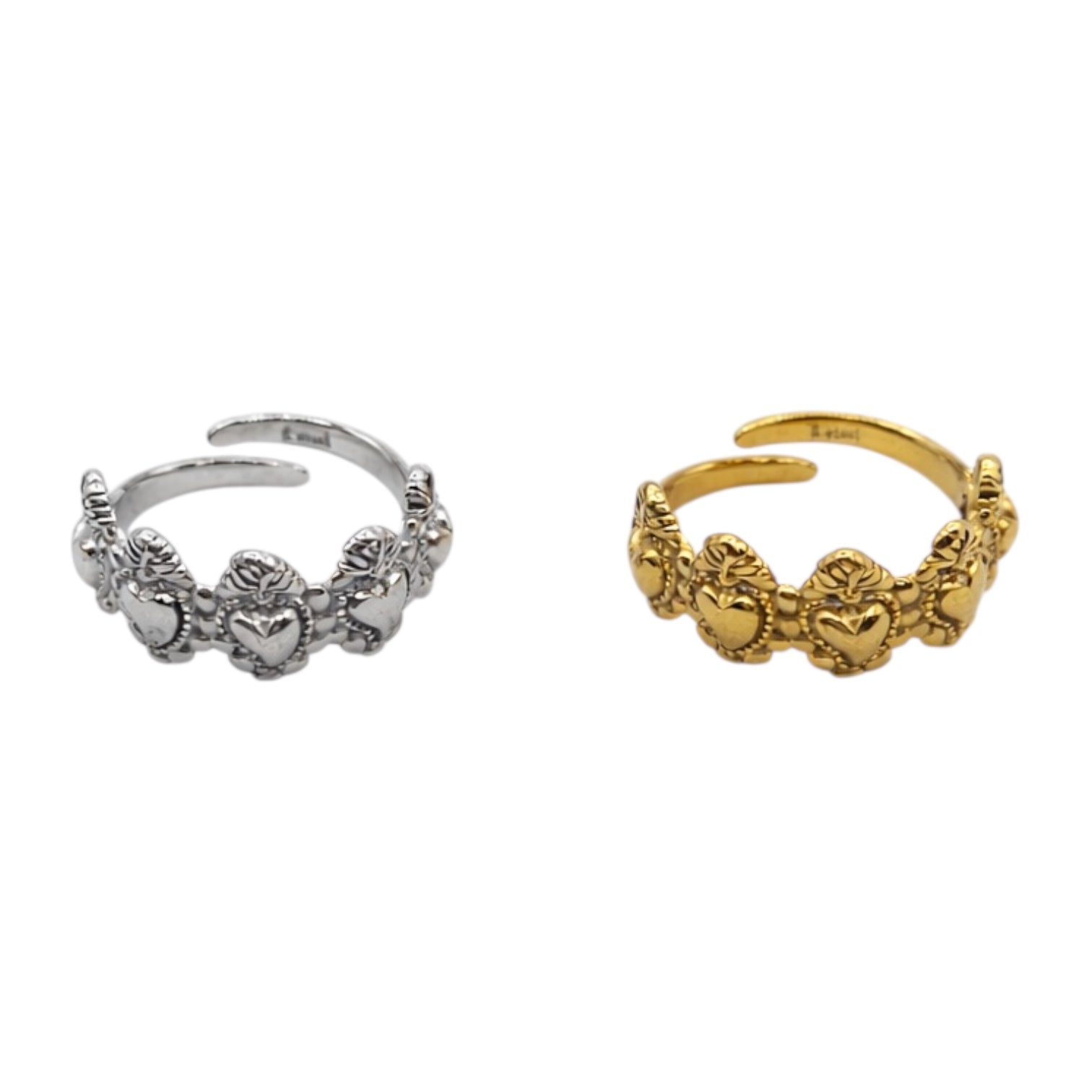 Anello plus cuore sacro