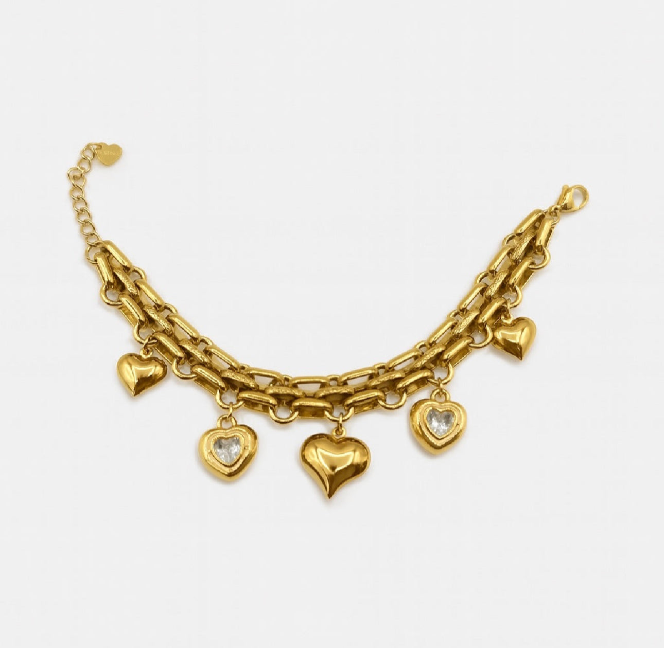 Bracciale malia cuore sonagli