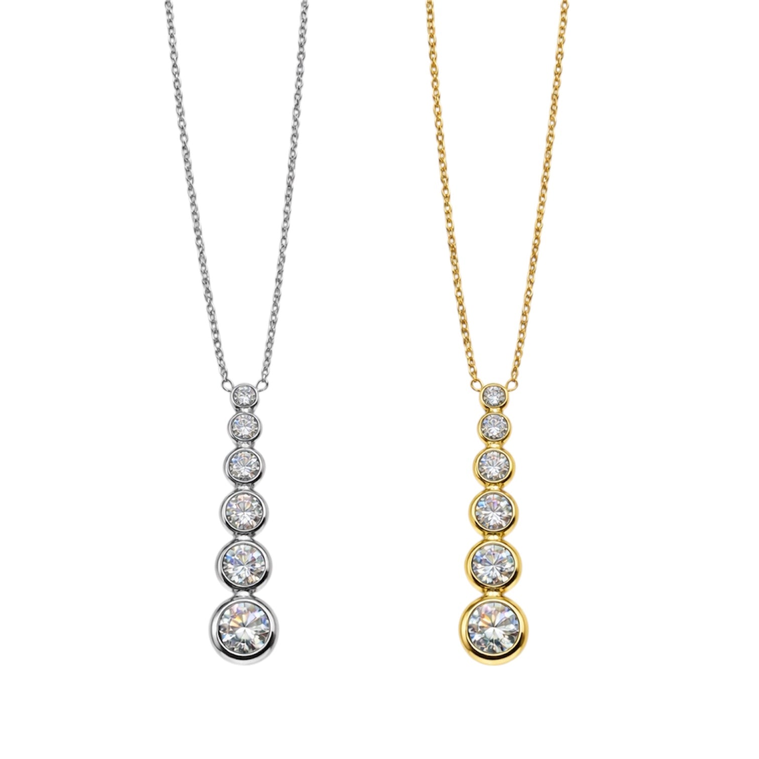 Collana pendente sfere di luce