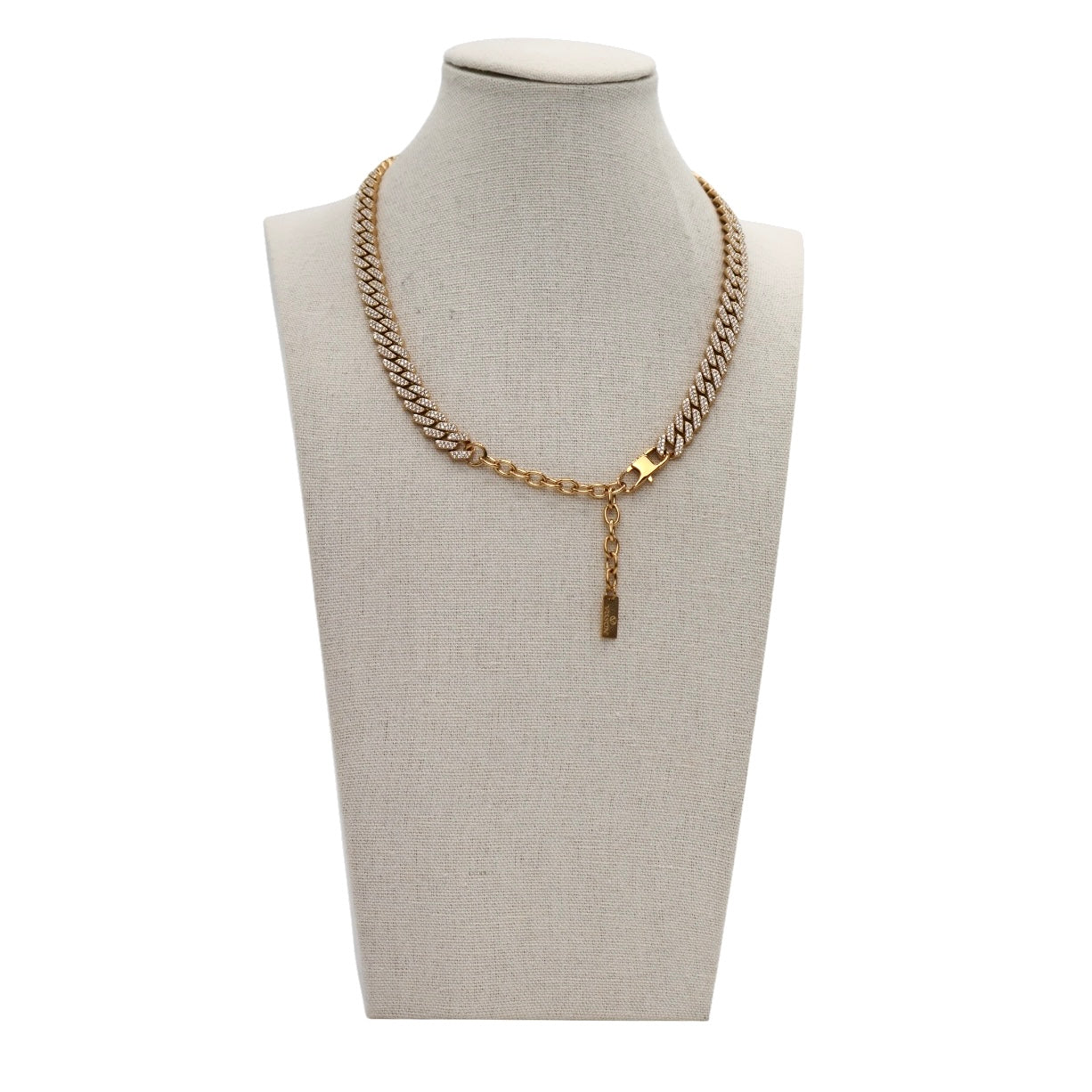 Collana groumette slim strass
