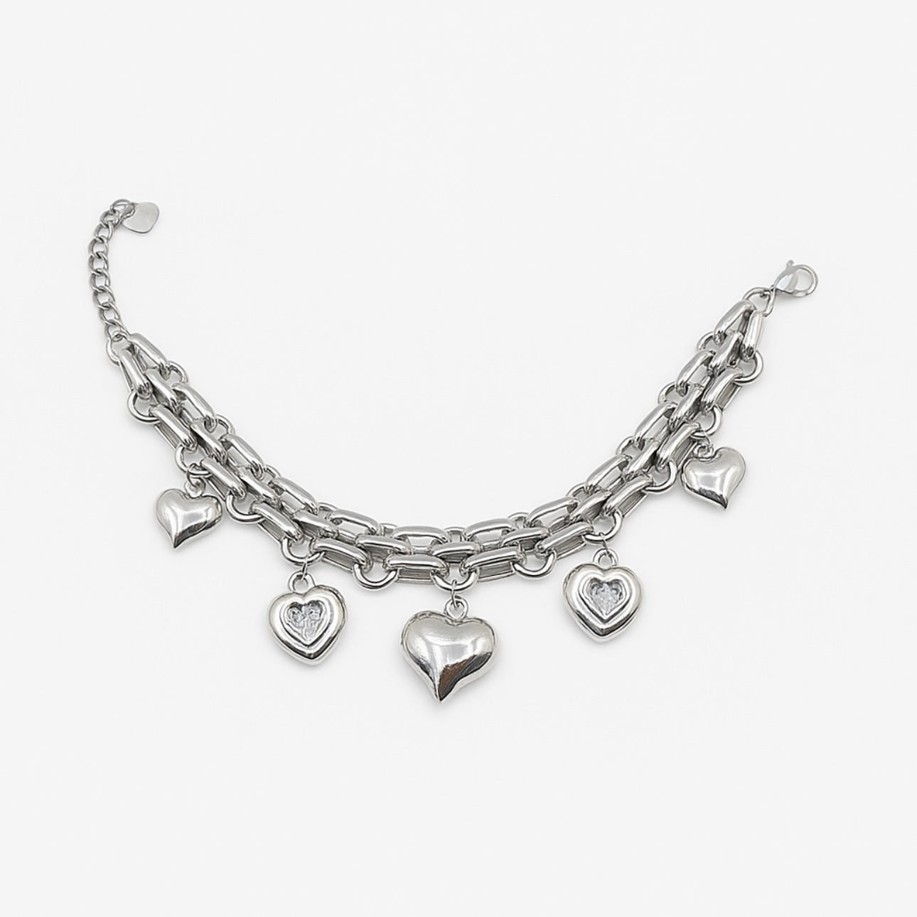 Bracciale malia cuore sonagli