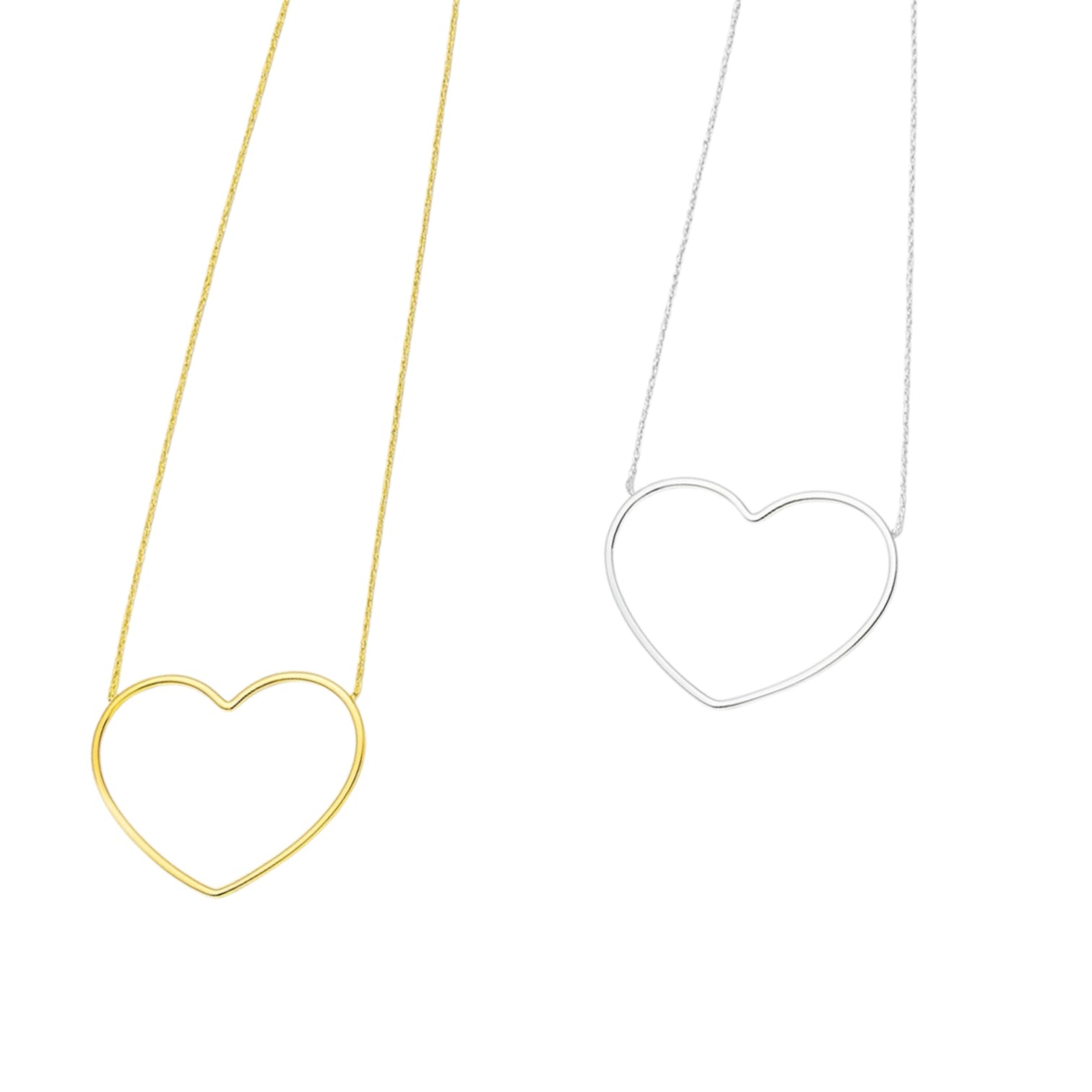 Collana cuore liscio